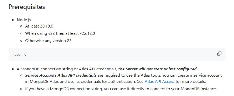 MongoDB MCP Server