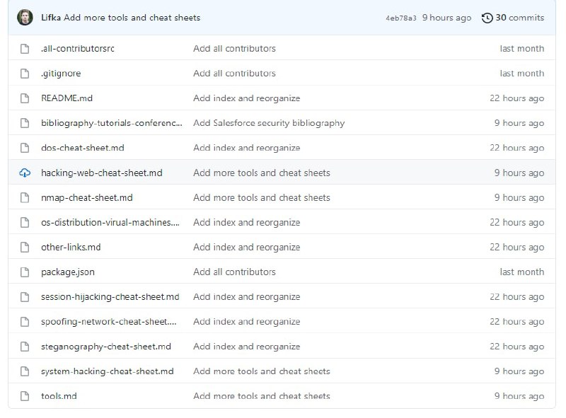 黑客相关资源列表备忘单