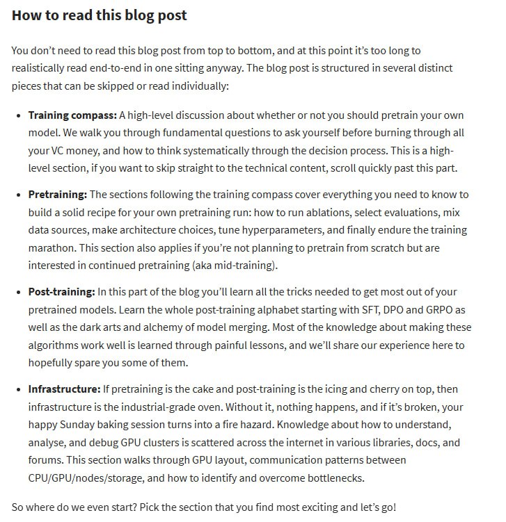 The Smol Training Playbook