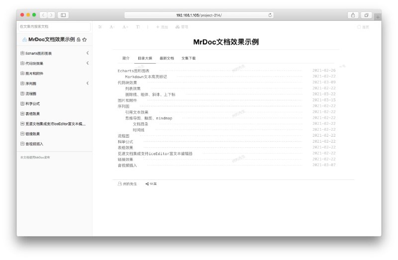 #在线文档 系统
