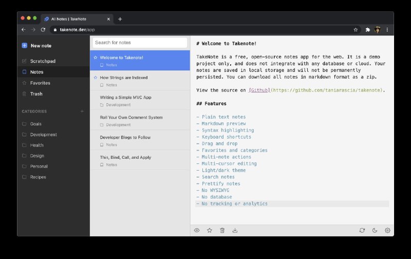 #文本编辑器 一个基于 Web 的 Markdown 笔记应用