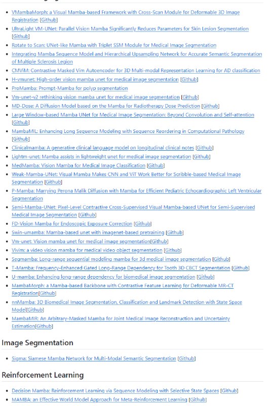 Mamba相关文献资源列表 | Awesome_Mamba | #文献Mamba 架构是深度学习领域的开创性框架，以其选择性状态空间和处理复杂数据结构的效率而闻名