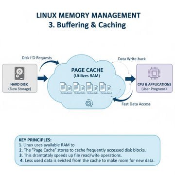 Linux内存管理核心解读Linux内存管理掌控着操作系统如何高效利用RAM、交换空间及虚拟内存，保障每个进程获得所需资源，同时维持系统稳定和高性能