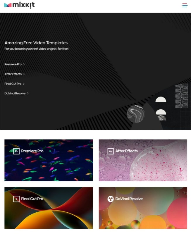 免费可商用的高清视频 #素材 网站Mixkit