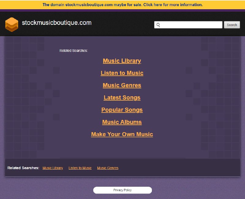 Stock Music Boutique网站上的音乐都是以一次性买断的形式出售，用户只需支付一次费用，即可在任意地点无限期无限次使用，包括个人及商业使用