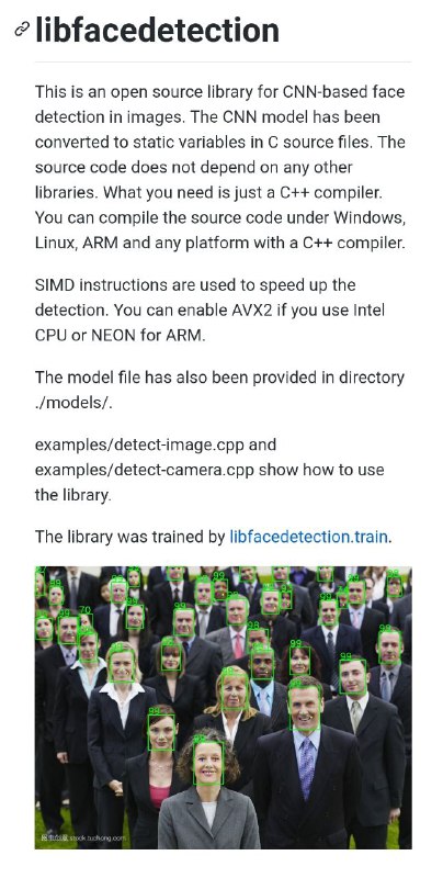 开源项目人脸检测算法libfacedetection