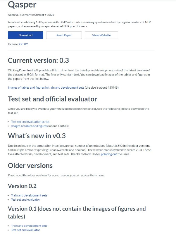 科研论文问答数据集，包括5049个问题，超过1585篇自然语言处理论文Qasper | #科研 #数据集