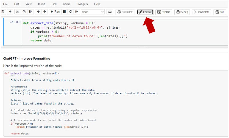 将 ChatGPT 集成到 Jupyter Notebooks 的浏览器插件ChatGPT for Jupyter是一个浏览器扩展，在Jupyter Notebooks和Jupyter Lab中提供各种帮助程序功能，由ChatGPT提供支持主要功能，有 ChatGPT