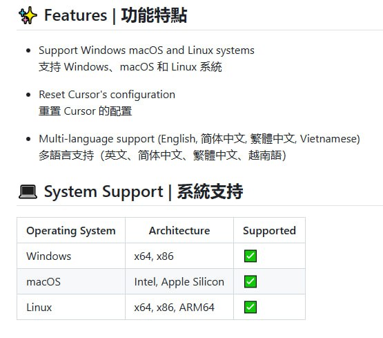 日常用Cursor AI时常会遇到试用次数限制，或者因为机器ID问题无法继续免费体验Pro功能
