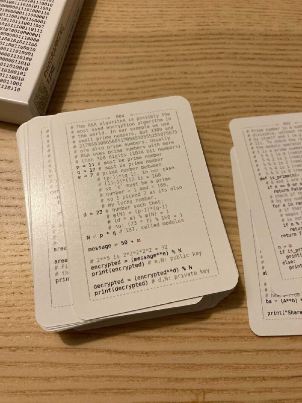 编程时间-教你的孩子Python纸牌 #游戏这个游戏是为了提高作者女儿阅读和调试代码的能力而开发的，可以参考一下编程时间-教你的孩子Python纸牌 #游戏这个游戏是为了提高作者女儿阅读和调试代码的能力而开发的，可以参考一下