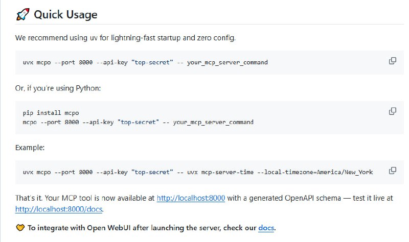 open-webui/mcpo