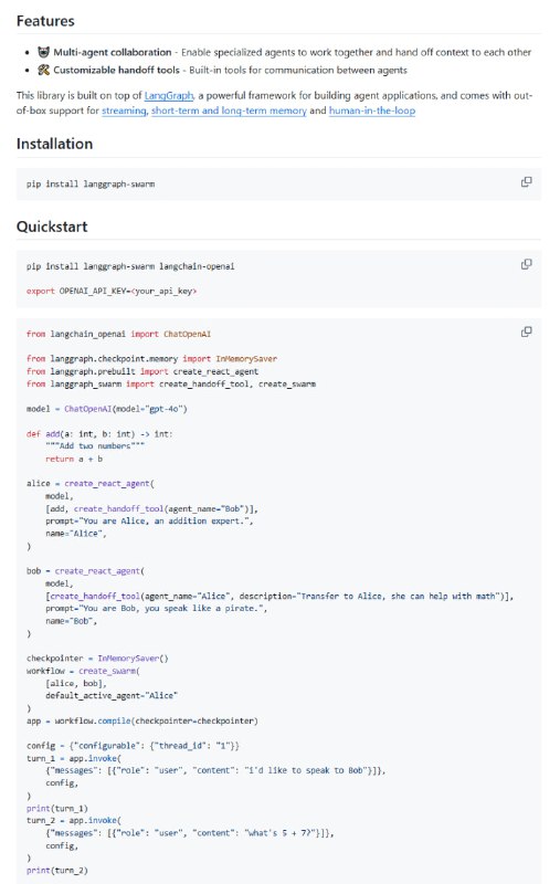 LangGraph Swarm Py