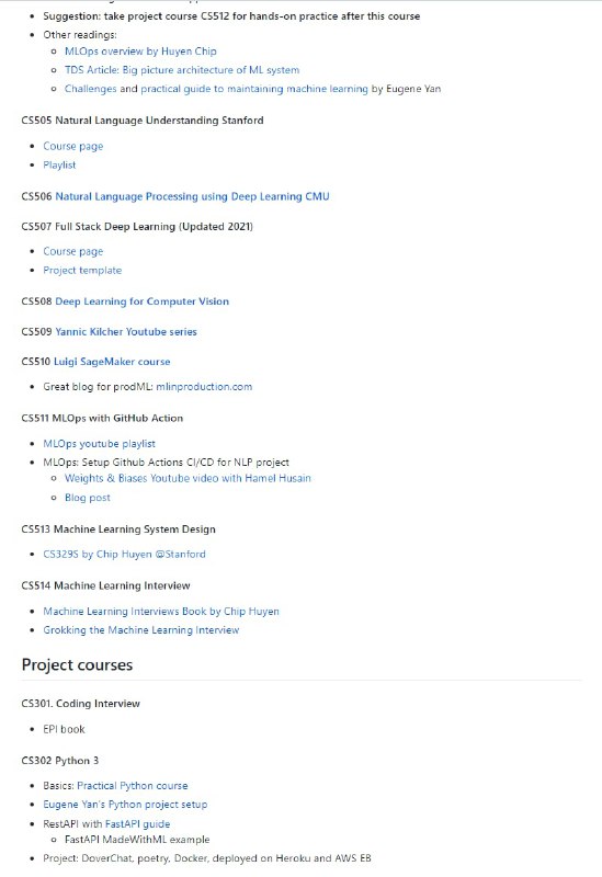 一份面向计算机科学基础及全栈开发、深度学习和自然语言处理的定制化计算机科学课程清单(学习资源集)作者语