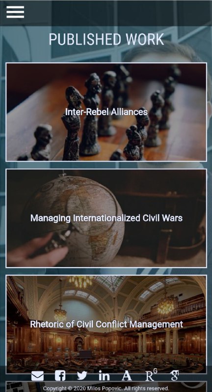 一个外国研究员的个人博客Milos Popvic  学者自我介绍为在莱顿大学安全与全球事务研究所（ISGA）担任玛丽居里博士后研究员