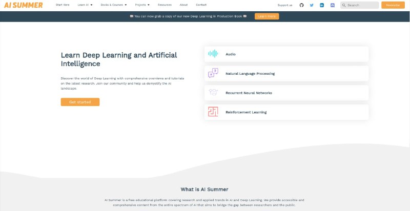 基于AI Summer的科学博客模板模板基于theaisummer.com，支持多种必要的组件，可用于科学博客，比如