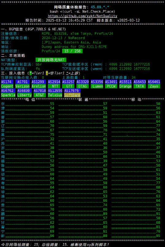 一款强大的网络质量检测脚本，能快速诊断网络问题并提供详细报告