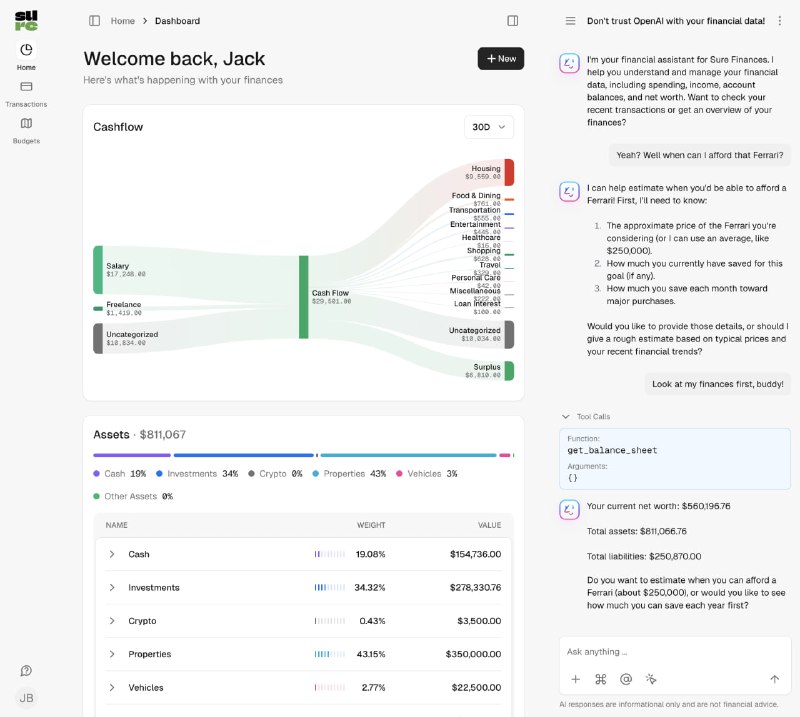 个人财务管理往往面临数据隐私和功能单一的困扰，市面上的商业软件要么订阅费昂贵，要么无法让用户完全掌控自己的金融数据