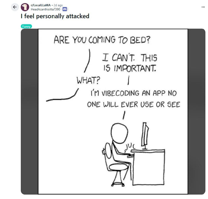 下一个被AI颠覆的，不是程序员，而是App本身？| 帖子一个新词“vibe coding”（感觉编程）正在程序员圈里流行