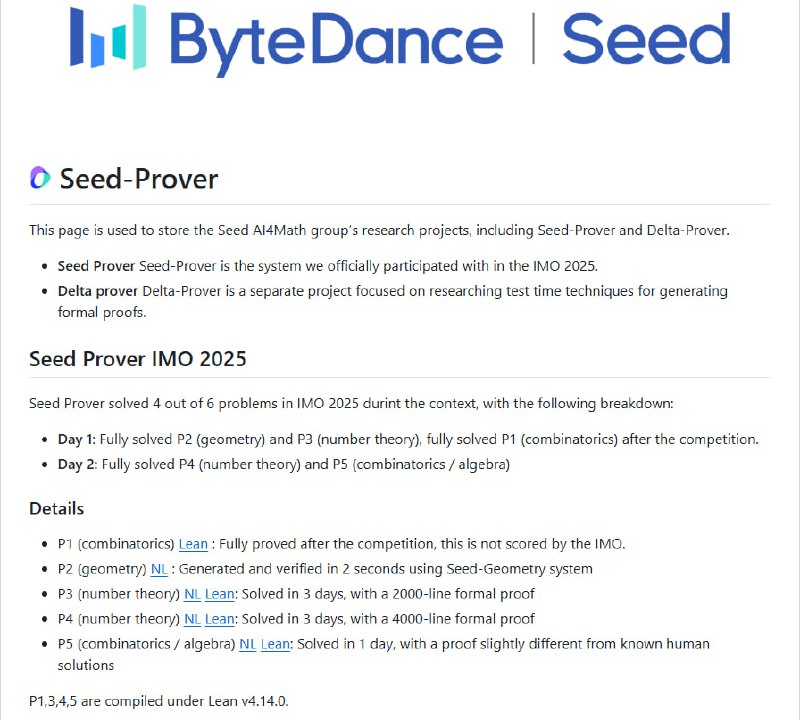 字节跳动 Seed 团队发布 Seed-Prover，聚焦数学自动定理证明的前沿突破