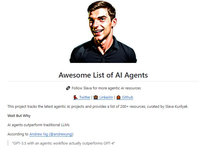 Awesome List of AI Agents
