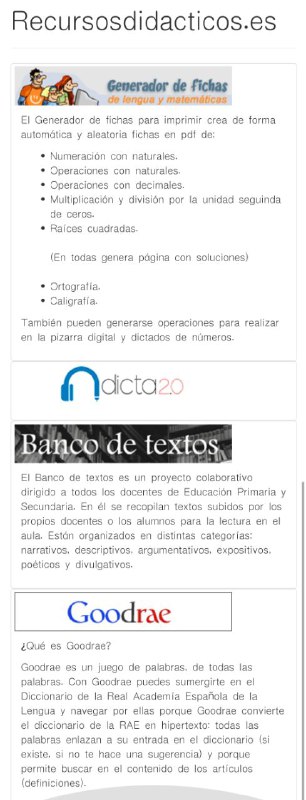 Recursosdidacticos 可以下载文档，用来做阅读、精读、泛读的素材都不错 #西语