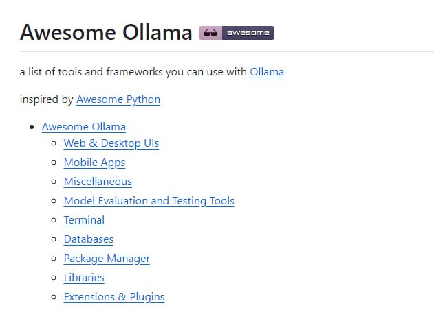 Awesome Ollama