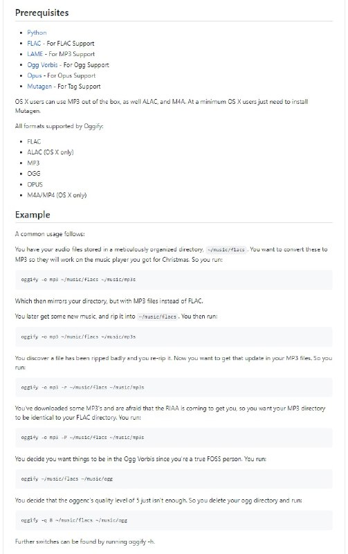 Oggify (Github)  一个协助管理和转换音频集的程序