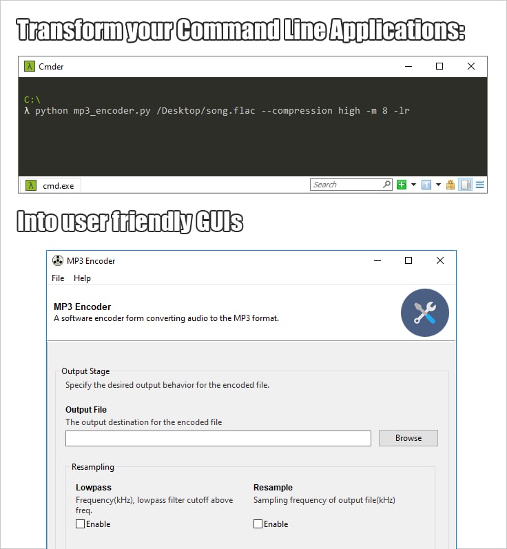Gooey，可直接将 Python 命令行工具转为 GUI 应用的开源程序，优化用户体验
