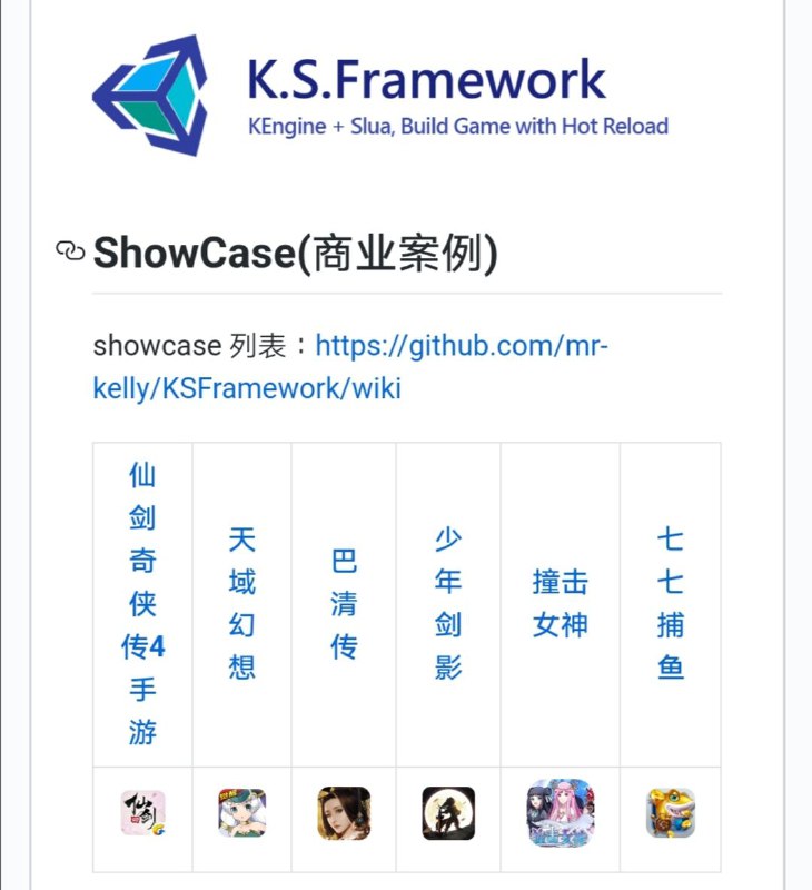 KSFramework 一个整合 KEngine、SLua/XLua 的 Unity 5 Asset Bundle #游戏 开发 #框架 
