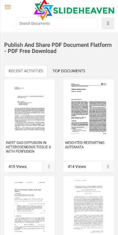 学术 #文献 网站ZAPDF(SLIDEHEAVEN) 免费外文 #论文 下载，支持PDF预览，也支持用户注册，可以上传PDF，网站上搜索功能不能用，建议使用在搜索引擎指定站点进行搜索