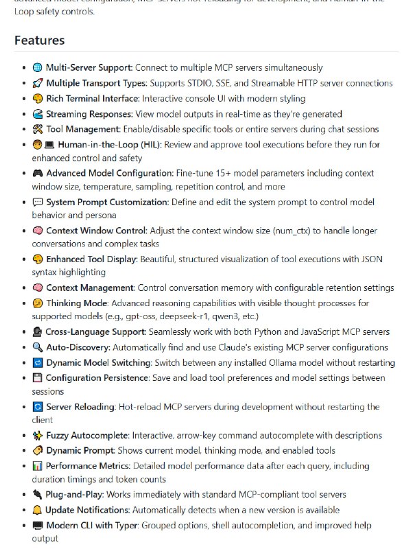 MCP Client for Ollama