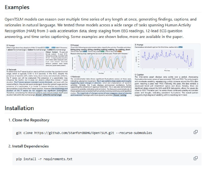 医学数据分析往往涉及大量复杂的多变量时序和文本信息，传统模型难以同时理解和推理这些多模态数据