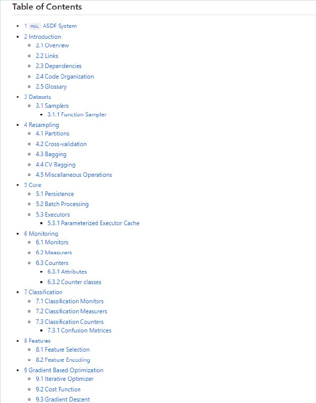 MGL 是Gábor Melis的 Common Lisp 机器学习库，其中一些部分最初由 Ravenpack International 贡献