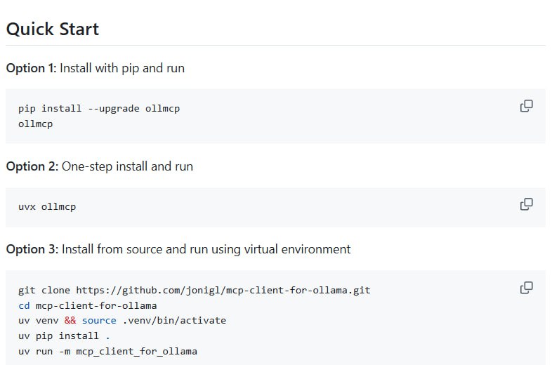 MCP Client for Ollama