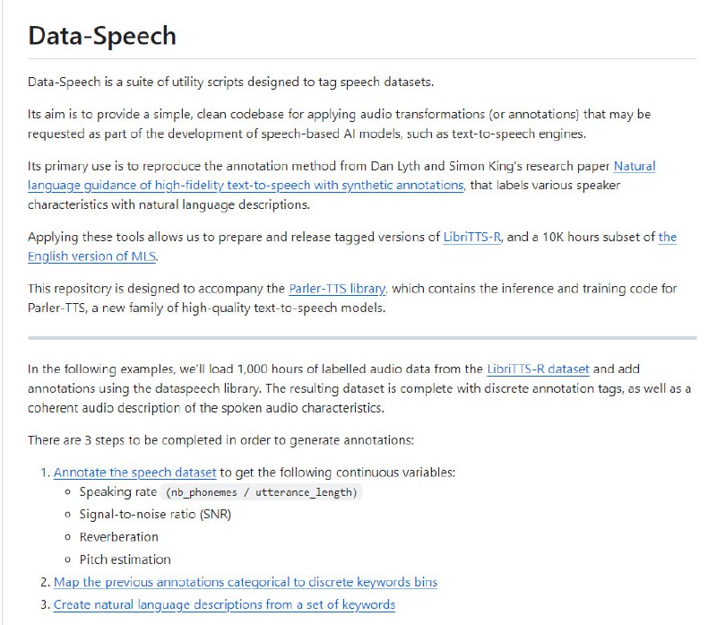 Data-Speech