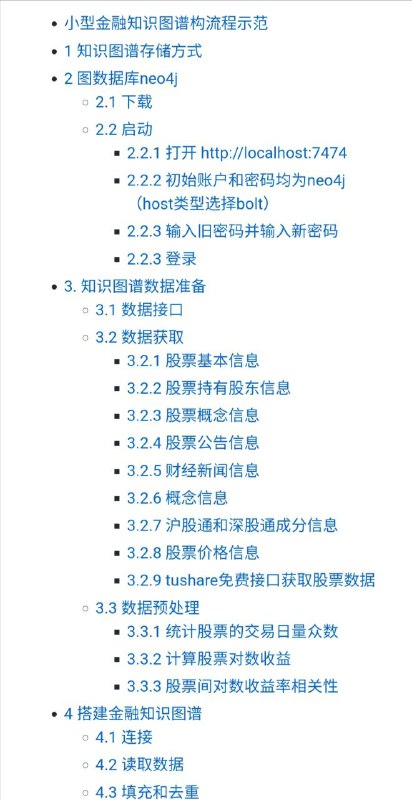 小型金融知识图谱构流程示范