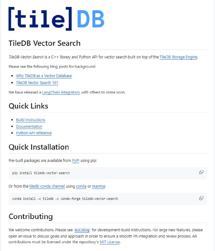 TileDB Vector Search