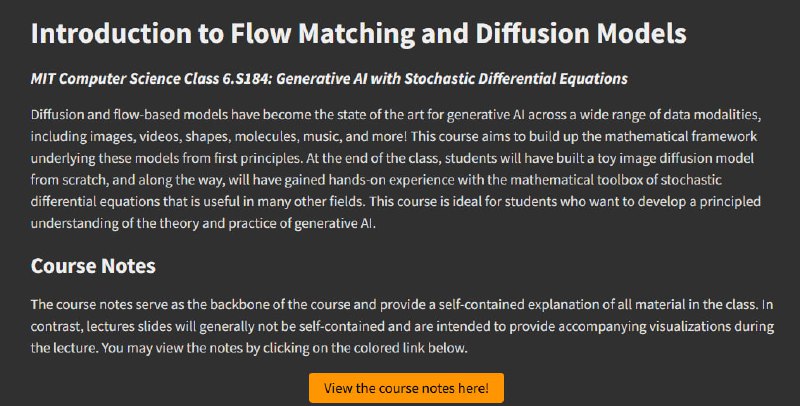 Flow Matching and Diffusion Models