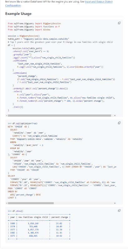 SQLFrame