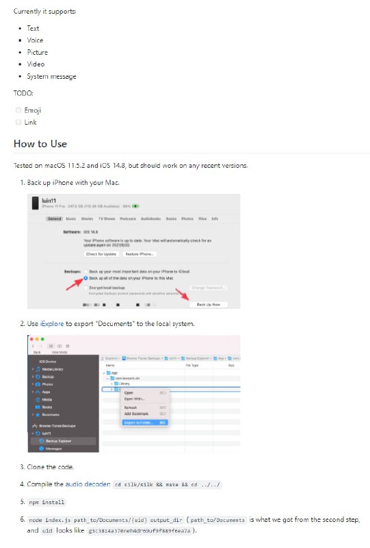 wechat-export