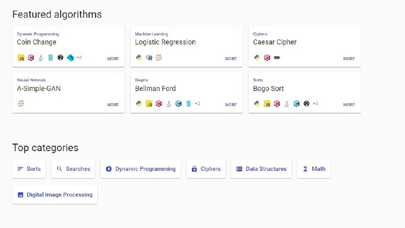 GitHub 最大的开源算法库