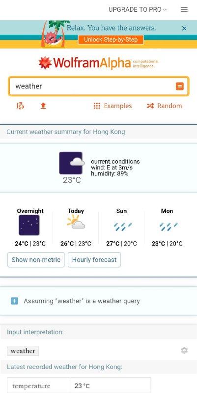 wolframalpha可以什么搜索某个地方的历史天气