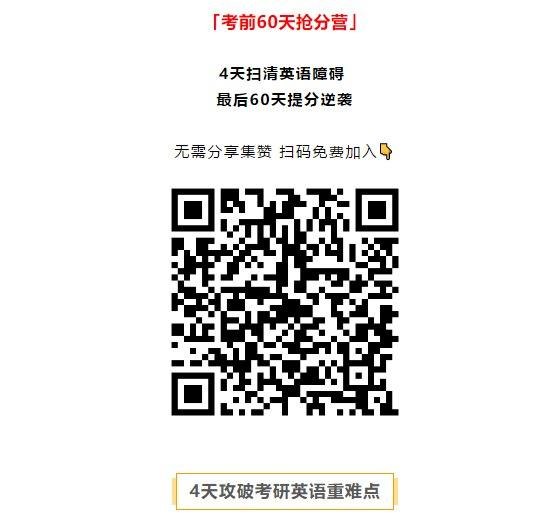 考前60天抢分营，4天攻破考研英语重难点