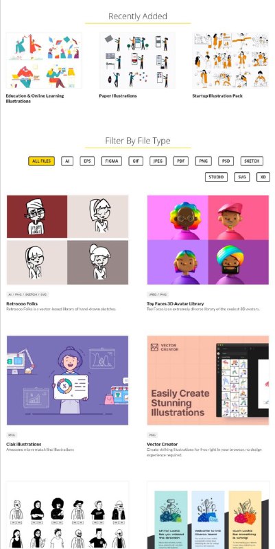 Free Illustration，一个免费 #插画 版权素材库，汇聚全世界可商用的插画素材，大部分都可以下载到源文件
