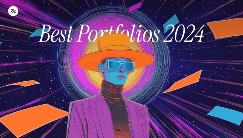 2024 年最具创意的作品集网站Muzli总结的2024 年最具创意和独特性的 100 个作品集网站，展示了现代网页设计的前沿趋势和创新实践