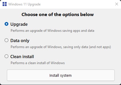 Windows11Upgrade 绕过微软要求的Windows 11升级工具Windows11Upgrade 绕过微软要求的Windows 11升级工具