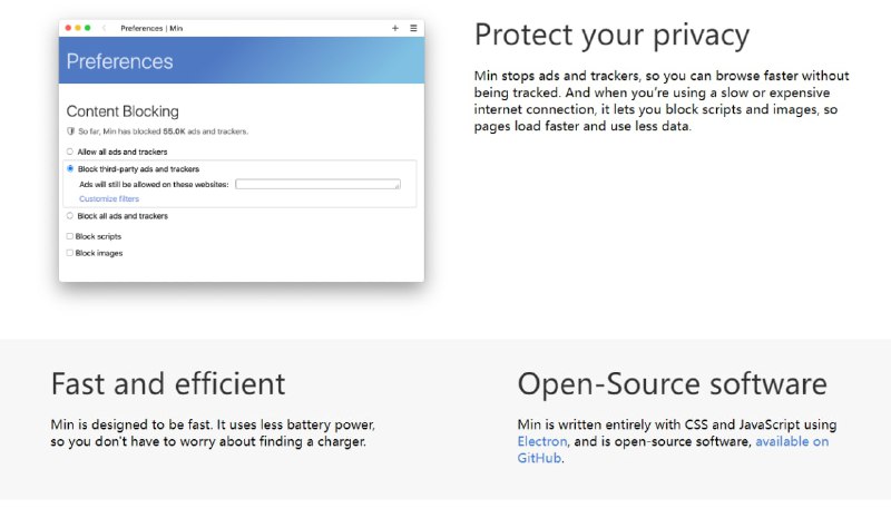 一种快速、极简的浏览器，可保护隐私Min | #浏览器一种快速、极简的浏览器，可保护隐私Min | #浏览器