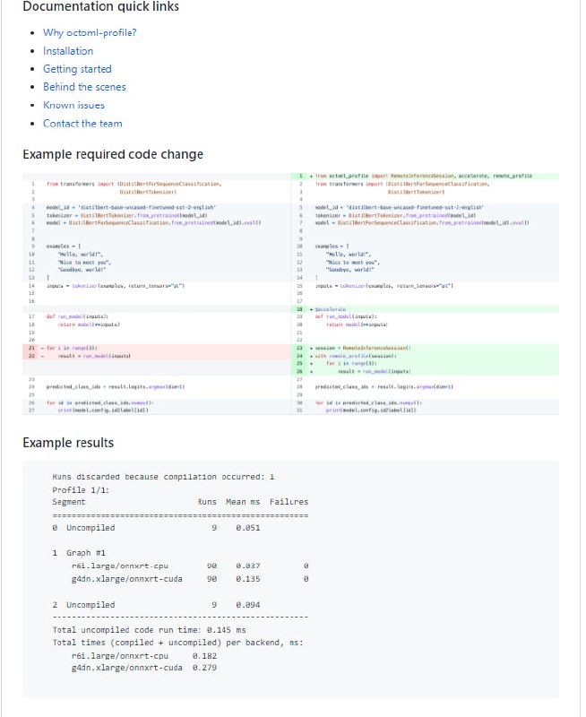OctoML PyTorch Profiler