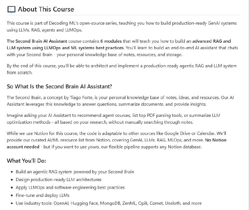Second Brain AI Assistant Course