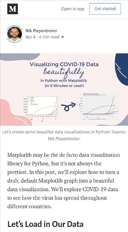 用Python简单快速制作漂亮的新冠数据可视化 ​​​ #Python #可视化